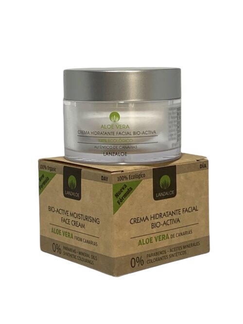 Crema ALOE VERA Facial Hidratante - BIO Activa (día) 50ml | Lanzaloe