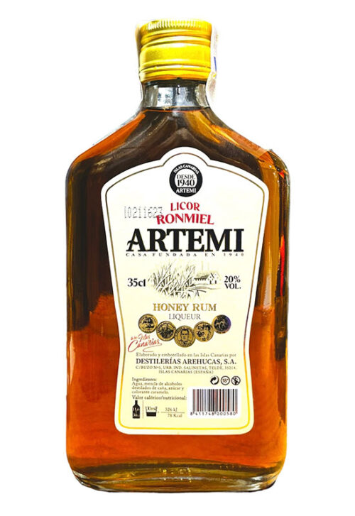 Licor Ron Miel Artemi | Arehucas 0,35cl.