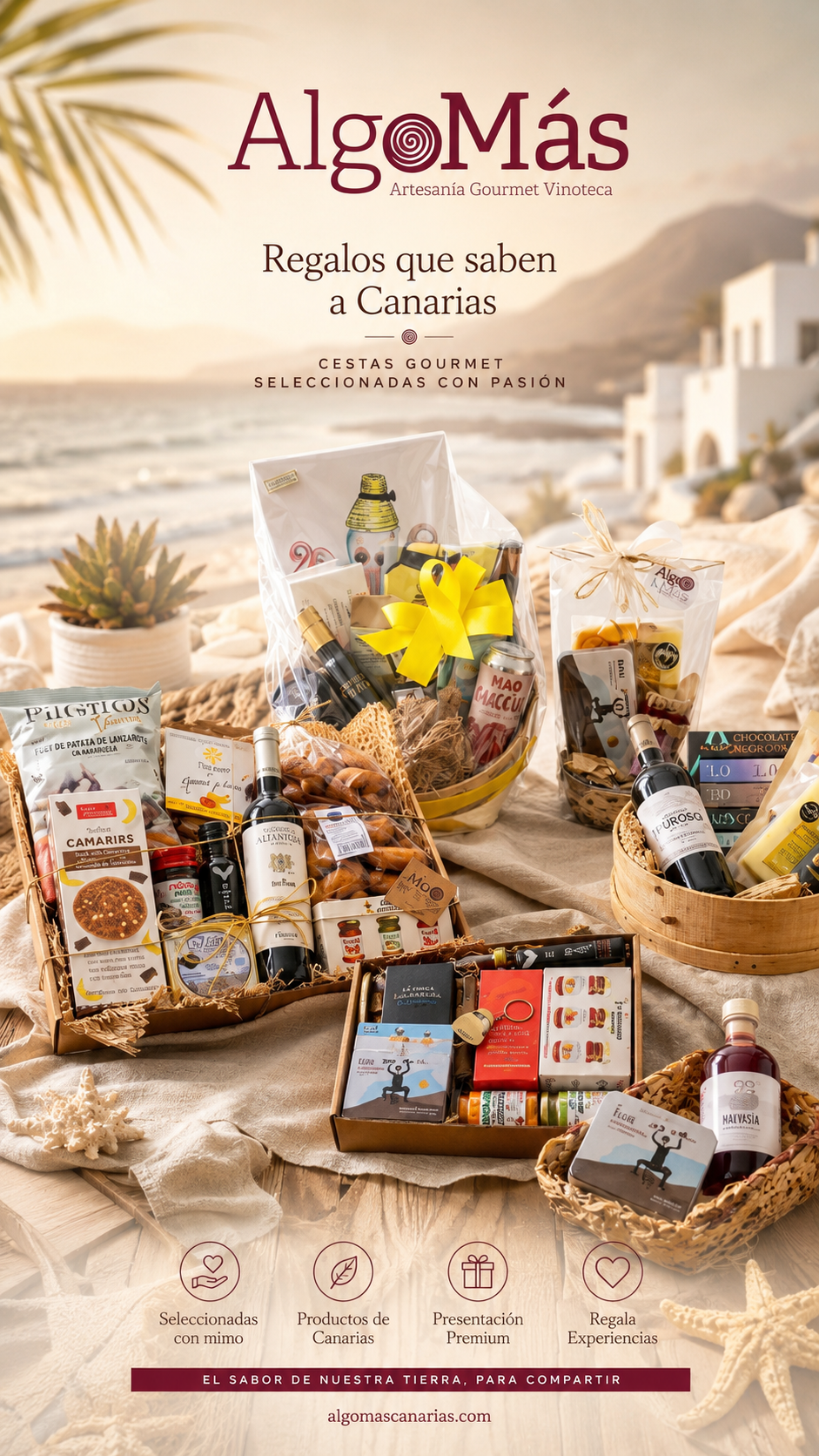 Cesta personalizada AlgoMás Canarias en Lanzarote