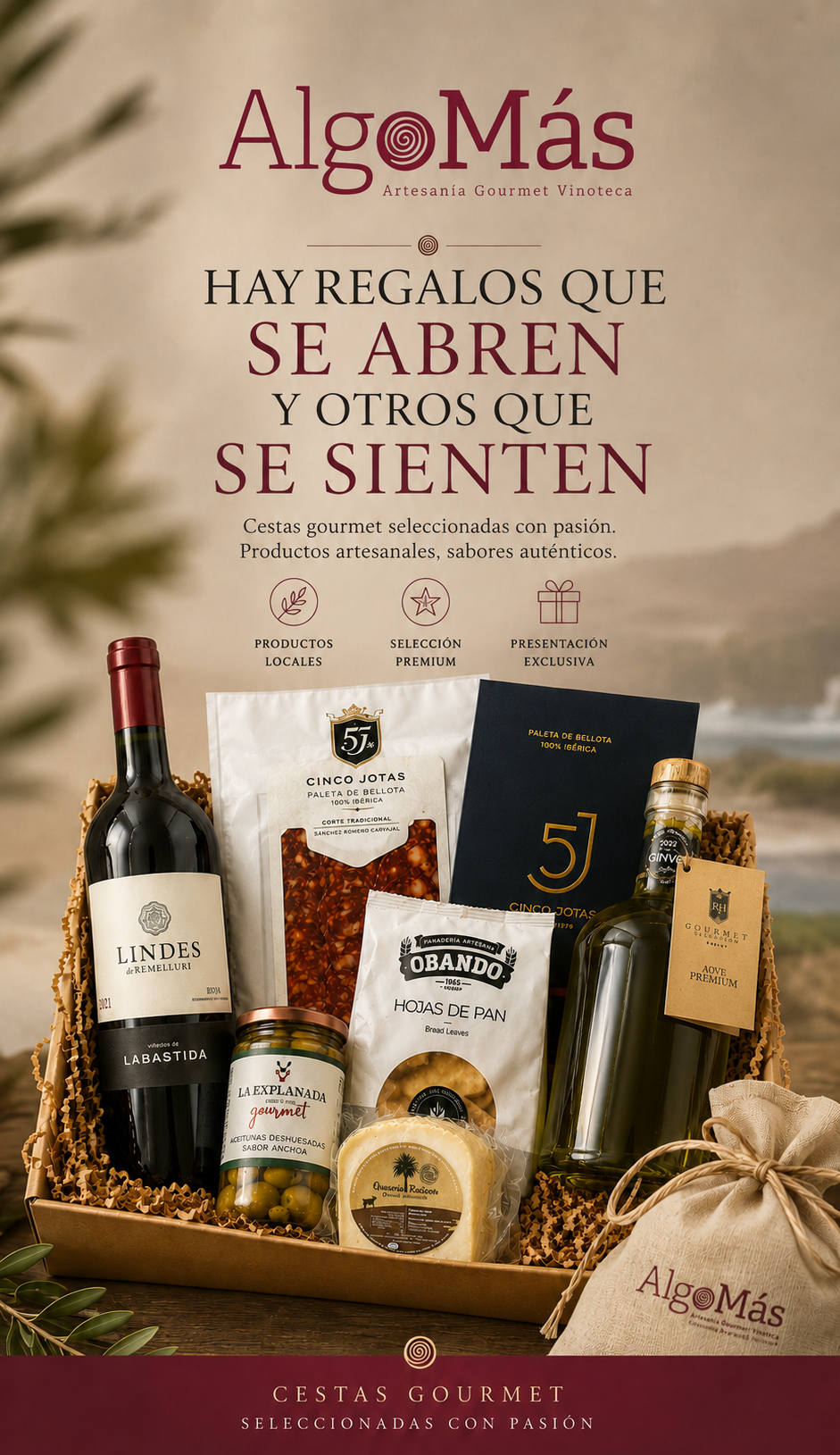 Cesta personalizada AlgoMás Canarias en Lanzarote
